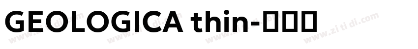 GEOLOGICA thin字体转换